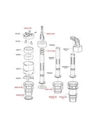 Стойка (сливной механизм) ALCAPLAST A06, для системы инсталляции — миниатюра 3