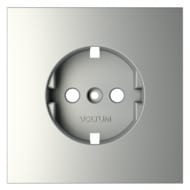 Накладка для розетки с заземлением Voltum S70 VLS000605, серебро