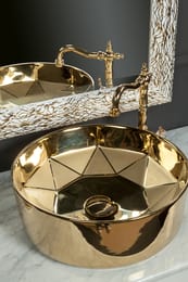 Зеркало Armadi Art Linea (Линеа) (750x950x40) 534 белое золото
