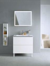 Тумба под раковину Duravit L-Cube 820х704х481 напольная, 2 ящика, белый матовый LC662601818 — изображение 2
