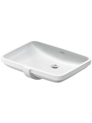 Раковина встраиваемая снизу Duravit  1 550х400 с переливом, без отв. под смес., 03945500282/03955500282