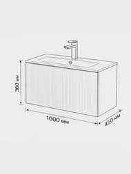 ����� � ��������� Terminus Euromix 1000�450�380 ���������, 1 ����, ����: �����
