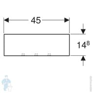 ������! ����� ��������� � �������� Geberit Smyle Square (450�143�148) �����/�����-����� 500.362.JR.1