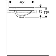 �������� Geberit VariForm (550�450) ������������, � ���. ��� ���������, � ��������� 500.720.01.2