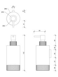 Дозатор жидкого мыла Decor Walther CLUB WSP 1 настенный, цвет: хром 0855900
