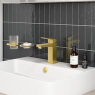 Смеситель для раковины VitrA Minimax Square A4372025EXP однорычажный брашированное золото латунь
