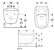 ������ ��������� Geberit Citterio (360�560�390) KeraTect, ������������, 4,5/6� 500.510.01.1