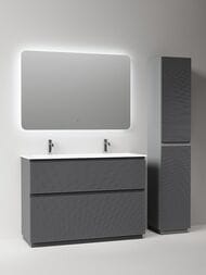 Тумба под раковину Sancos Folk Floor FL120FGS 1190х445х850 напольная, с 2-мя ящиками, Grey soft