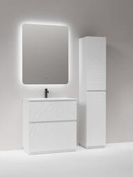 Тумба под раковину Sancos Folk Floor FL80FW 790х445х850 напольная, с 2-мя ящиками, цвет: Bianco