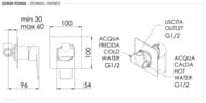 Смеситель для душа Remer Dream D30, хром