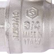 Кран шаровый STOUT 3/4"ВВ, ручка, стандартнопроходной, SVB-0011-000020