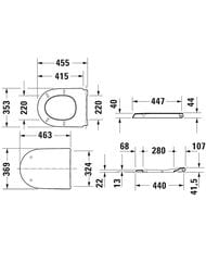 ������� ��� ������� Duravit Qatego � �����������, ����� �� ����������� �����, ����: ����� 0026890000