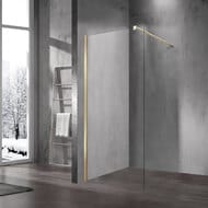 Душевая перегородка Vincea Walk in 600x2000 VSW-1H600CLG   брашированное золото — миниатюра 1