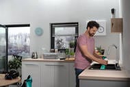 Смеситель Hansgrohe Focus M42 для кухни 180 мм вытяжной поворотный излив сталь 71801800