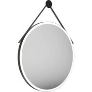 Зеркало KERAMA MARAZZI GEOMETRICA Cono круглое с подсветкой, 700х35х700, черное мат. CO.mi.P.70\BLK