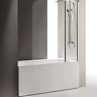 Шторка на ванну Cezares Eco (1200х1400) ECO-O-V-11-120/140-C-Cr стекло прозрачное