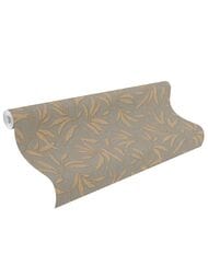 Обои виниловые на флизелине Rasch Gentle Elegance (1,06x10,05) цветы, коричневые 982039 (рул.)