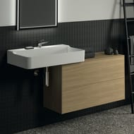 Тумба под раковину Ideal Standard CONCA (1000x373x550) 2 ящика, светлый орех, со столешницей T4329Y6