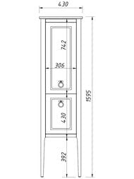 ����� ��������� Caprigo ������ (430�1595�420) ������, 2 �����, ����: ������ 34350 R-TP813