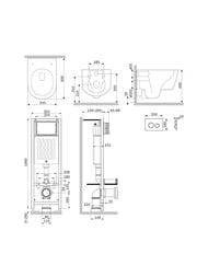 �������� ����������� AM.PM ErgoFit ������� L ����� + ������ Damixa Jupiter, �����, ������� ��������� IS110101.DX77C1700