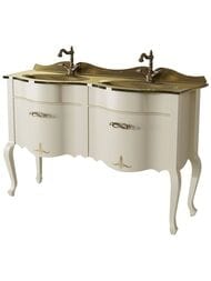 Тумба под раковину Caprigo Бурже 140 bianco antico 1350х950х460 11017-011