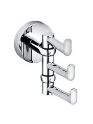Крючок для полотенец Bemeta Omega 104106072 тройной, поворотный, цвет: хром