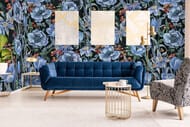 Панно Marburg Smart Art 46720 (2,70х3,18) цветы, синее (рул.)