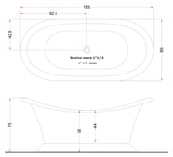 ����� Gruppo Treesse Grande Soleil V1881 1850x850x750 CrystalTech, ���������������, �����/����