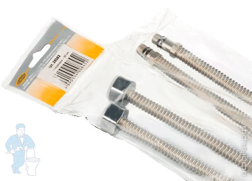 Трубка для подключения смесителя пара М10-1/2\"в 45см (с гайкой ...