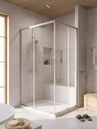 Душевой уголок CEZARES RELAX (900х1200х2000) RELAX-304-AH-2-120/90-C-CR стекло прозрачное/хром