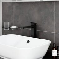 Смеситель для раковины-чаши VitrA Minimax Square A4372436EXP однорычажный матовый черный латунь