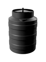 Емкость Polimer Group V-100 (700х490) 100л, цилиндрическая, вертикальная, черная