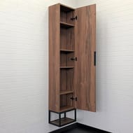 Шкаф-колонна COMFORTY Порто-35 (350х1700х240) подвесной, дуб темно-коричневый  00-00009982