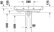 ���������� ��������� Duravit No.1 800�460�175��, �������, ��������� ��� ���������, ����� 23758000002