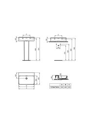 ���������� Ideal Standard CONCA (500�450) ��� ��������� ��� ���������, � ��������� T378401