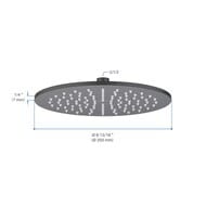 Круглый верхний душ  250х7 мм Aquatek, матовый черный AQ2077MB