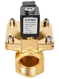 Клапан соленоидный STOUT 1.1/2", 24В, непрямого действия, нормально закрытый SSV-0030-024040