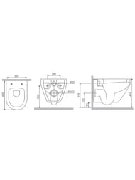 Унитаз подвесной Am.Pm Spirit V2.0 Aquaspin с сиденьем микролифт, белый C701900SC