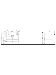 ����� ��� �������� Duravit Brioso (1184�459�442) ���������, 2 �����, ����� ������ BR415701022