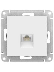 Розетка Systeme Electric ATLASDESIGN компьютерная RJ45 категория  5Е механизм лотос ATN001383