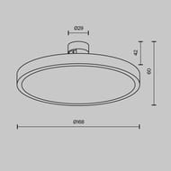 �������� ���������� Maytoni Plato (�����) TR153-1-10W4K-B Flarity 4000K 10�� 120�, IP20, ������
