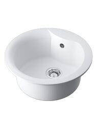 Мойка Omoikiri YASUGATA 48R-WH d485мм, круглая, врезная, тетогранит, белая 4993133