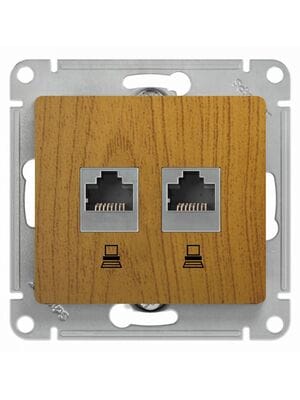 ������� Systeme Electric Glossa ������� ������������ RJ45 + RJ45 ���.5E �������� ��� GSL000585KK