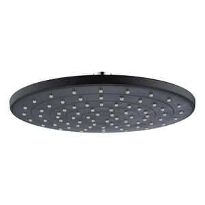 Верхний душ WasserKRAFT A077 круглый, d225мм, пластик, черный матовый