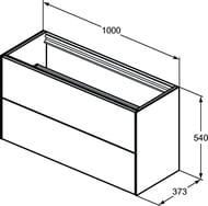 ����� ��� �������� Ideal Standard CONCA (1000x373x540) 2 �����, ����� ������� ��� T4353Y3