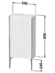 ���� ��������� Duravit XViu 500�890�240 ����� �����, ����� ������/������ XV1306LB222