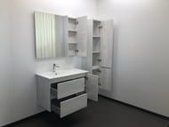 Шкаф-колонна COMFORTY Бремен-35 (350х1600х320) подвесной, дуб белый 00004142376