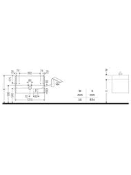 ����� ��������� Duravit XViu 1210�557�480 2 �����, ����� ������/������� XV41360B122