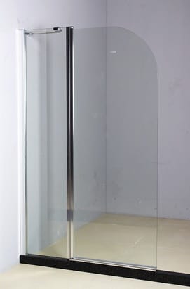 Шторка на ванну BAND HOURS EKO 120 1200х1400 прозрачное стекло 6мм, профиль хром