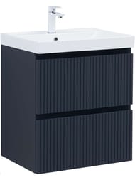 Тумба для раковины Aquanet Джейн 60 (600х455х637) подвесная, 2 ящика, цвет: маренго 335427